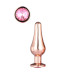DT21826 Анальная пробка конической формы Dream Toys GLEAMING LOVE ROSE GOLD PLEASURE PLUG S
