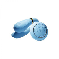 Вібромасажер для пар з функцією управління зі смартфона ZALO Fanfan Set, Royal Blue