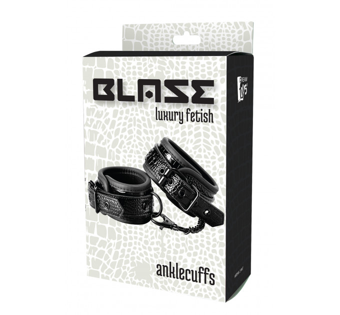 Оковы BLAZE LUXURY ANKLE CUFF CROCO BLACK