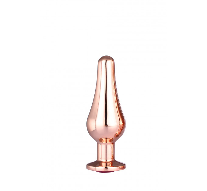 DT21826 Анальная пробка конической формы Dream Toys GLEAMING LOVE ROSE GOLD PLEASURE PLUG S