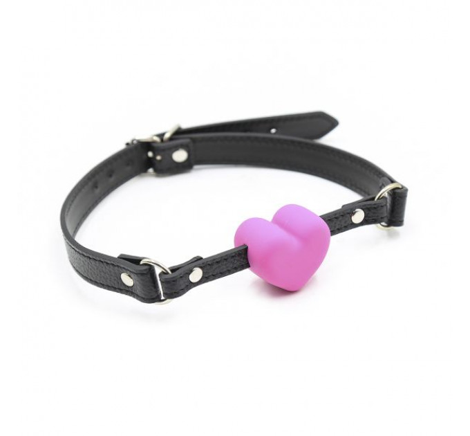 Кляп сердце Silicone Luxury Fetish Pink