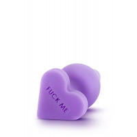 Анальная пробка PLAY WITH ME CANDY HEART FUCK ME PURPLE