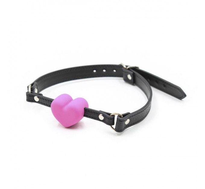 Кляп сердце Silicone Luxury Fetish Pink