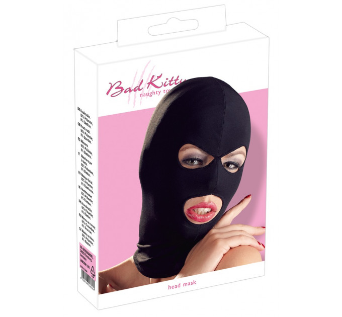 Маска с вырезами для глаз и рта Bad Kitty