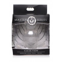 Анальная пробка с туннелем Master Series, прозрачная