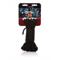 Бондажна мотузка Scandal CalExotics, чорна, 10 м