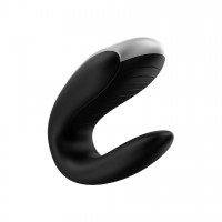 Вібратор для пар з фірмовим пультом керування Satisfyer Double Fun, чорний