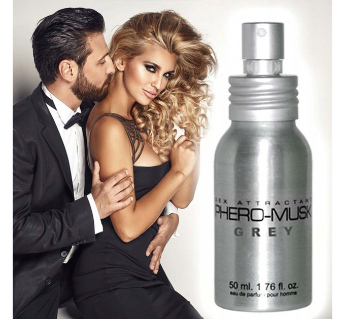 Духи з феромонами чоловічі Aurora PHERO-MUSK GREY, 50 ml