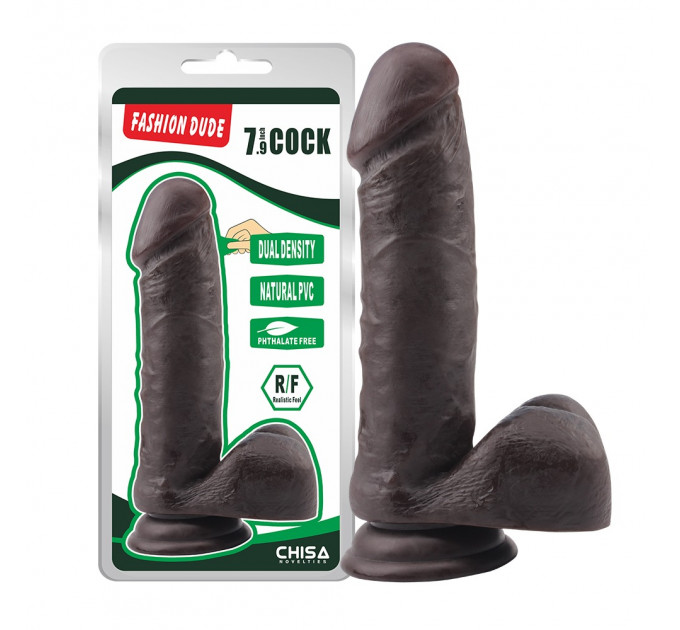 Фаллоимитатор коричневый Chisa Dude 7.9 Cock