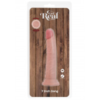Фаллоимитатор двойной плотности на присоске ToyJoy Deluxe Dual 17,5 см, телесный