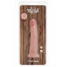 Фаллоимитатор двойной плотности на присоске ToyJoy Deluxe Dual 17,5 см, телесный