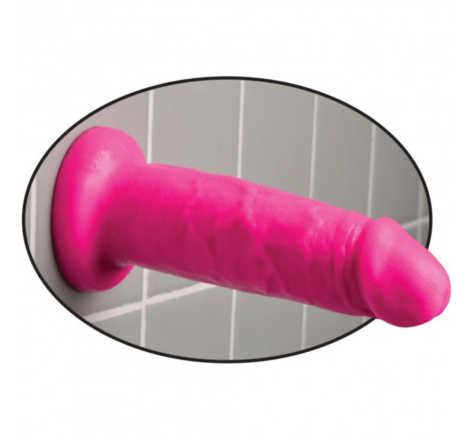 Фаллоимитатор на присоске Pipedream Dillio 6 Chub Suction Cup Dildo - Pink