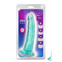 Фаллоимитатор реалистичный на присоске Blush B Yours Plus мятный, 19 х 3.8 см