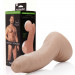 Фаллоимитатор с мошонкой реалистичный Fleshjack Guys Manuel Ferrara Dildo, бежевый, 19.7 см х 5.3 см