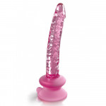 Фалоімітатор скляний з присоскою Pipedream Icicles Pink