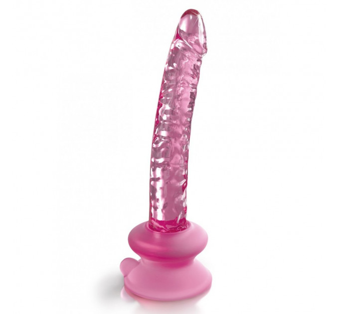 Фалоімітатор скляний з присоскою Pipedream Icicles Pink