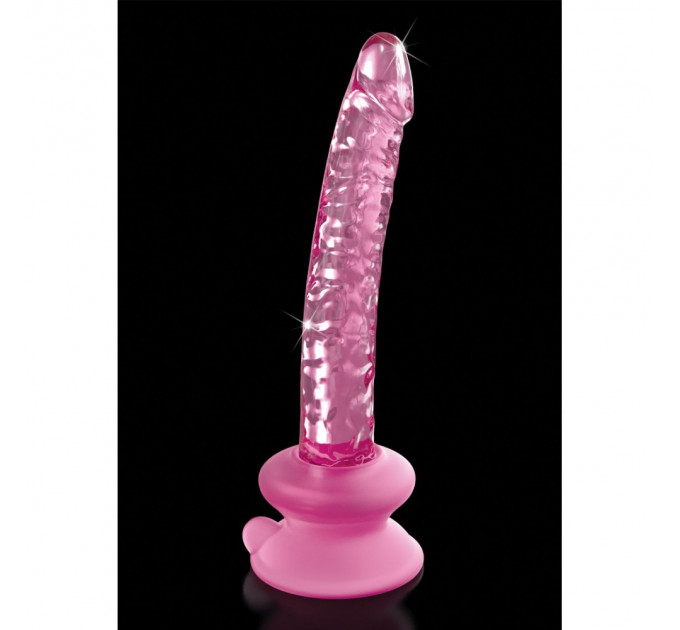 Фалоімітатор скляний з присоскою Pipedream Icicles Pink