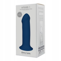 Фаллоимитатор термореактивный Adrien Lastic Hitsens 1 на присоске, синий