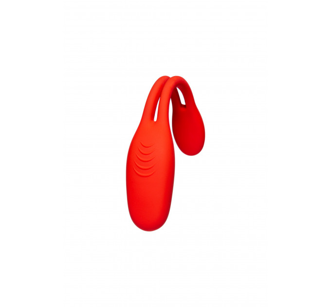 Гибкий вибратор для пар Every Night Toys Flexible с двумя моторчиками, красный