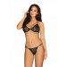 Комплект с цепочками Obsessive Pantheria 2-pcs set black S/M