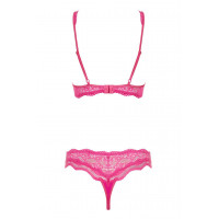 Комплект Obsessive OBSESSIVE LUVAE 2-PCS SET Pink S / M, Рожевий