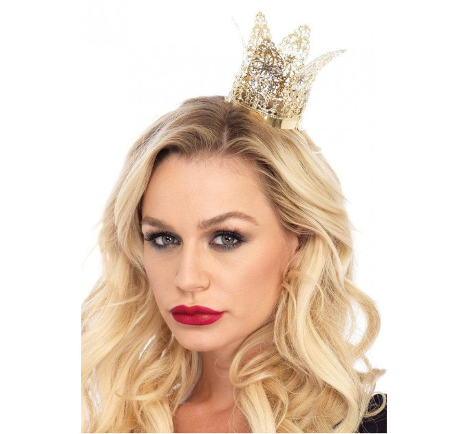 Корона миниатюрная Leg Avenue золотистая Filigree crown