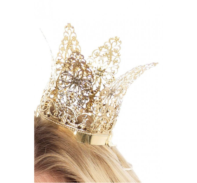 Корона миниатюрная Leg Avenue золотистая Filigree crown