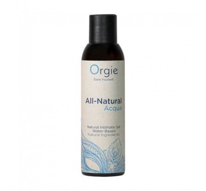 Лубрикант на водной основе гладкий и шелковистый ALL-NATURAL Acqua, 150 мл Orgie