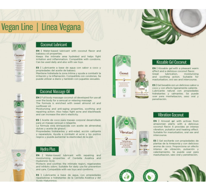 Масло для массажа Intt Coconut, 150 мл, с ароматом кокоса