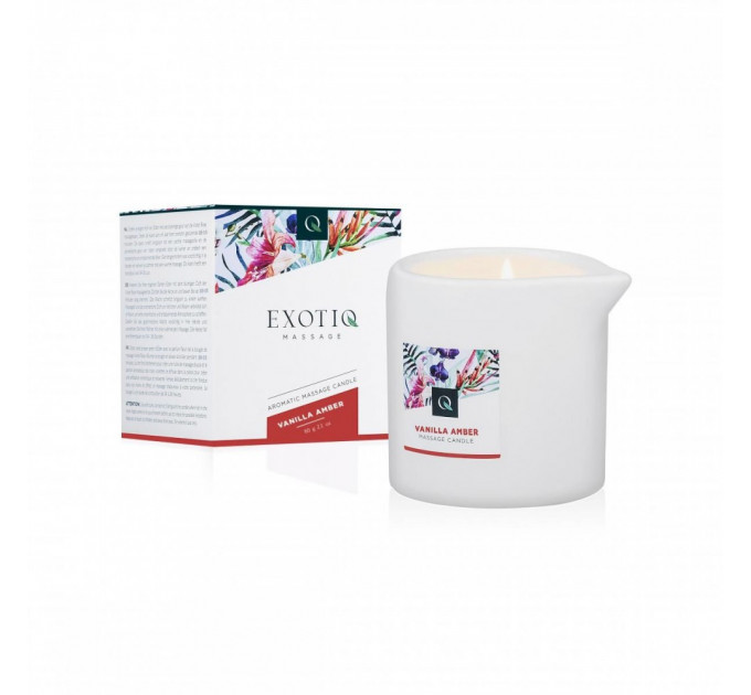 Массажная свеча Exotiq Massage Candle Vanilla Amber - 60 мл