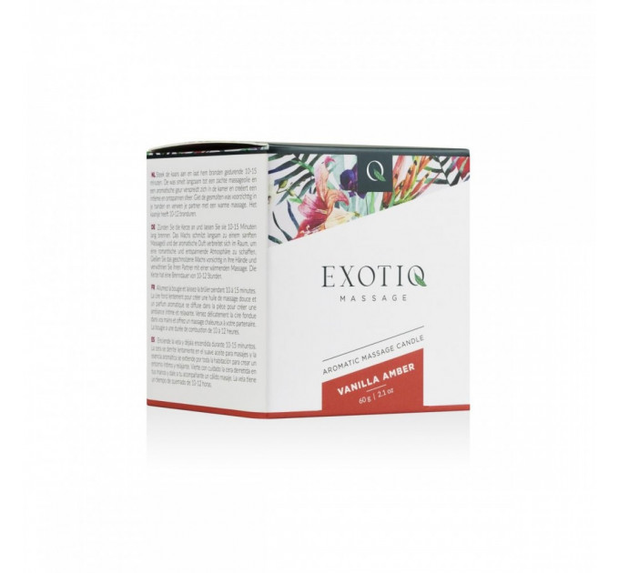 Массажная свеча Exotiq Massage Candle Vanilla Amber - 60 мл