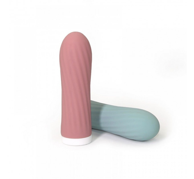Мини-вибратор для клитора рельефный Sweet Em Velvet Lure, 10 режимов вибрации, голубой