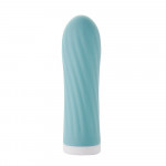 Мини-вибратор для клитора рельефный Sweet Em Velvet Lure, 10 режимов вибрации, голубой
