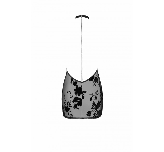 Платье, F313 Noir Handmade Mythos с узором, черное, размер S
