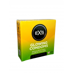 Презервативи, що світяться в темряві EXS Glowing веганські (ціна за 3 шт.)