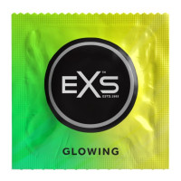 Презервативы флуоресцентные EXS Glowing веганские (цена за пачку, 3 шт.)