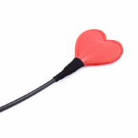Стек DS Fetish Crop heart red/black
