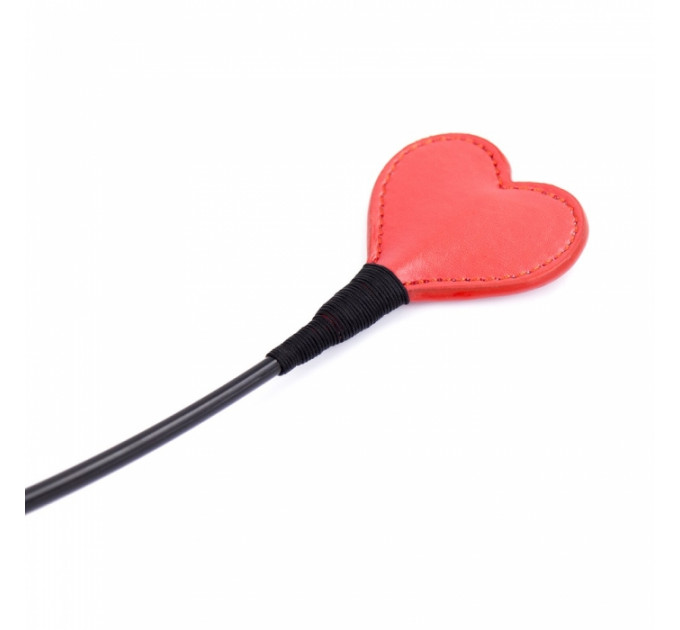 Стек DS Fetish Crop heart red/black