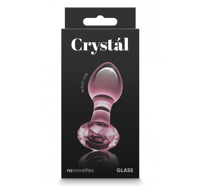 Стеклянная пробка NS Novelties CRYSTAL GEM PINK
