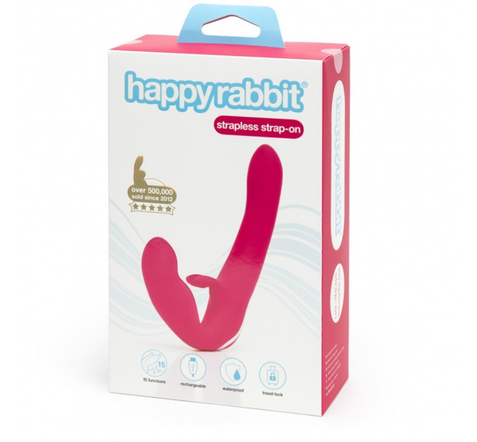 Страпон безременевий з вібрацією Lovehoney HAPPY RABBIT