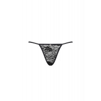 Стринги с аппликацией на попе в виде бабочки Obsessive Kokietta черный, L/XL