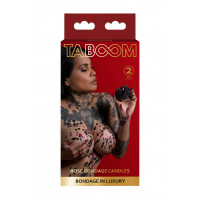 Свічки низькотемпературні БДСМ Taboom Bondage in Luxury у вигляді троянди, 2 шт.