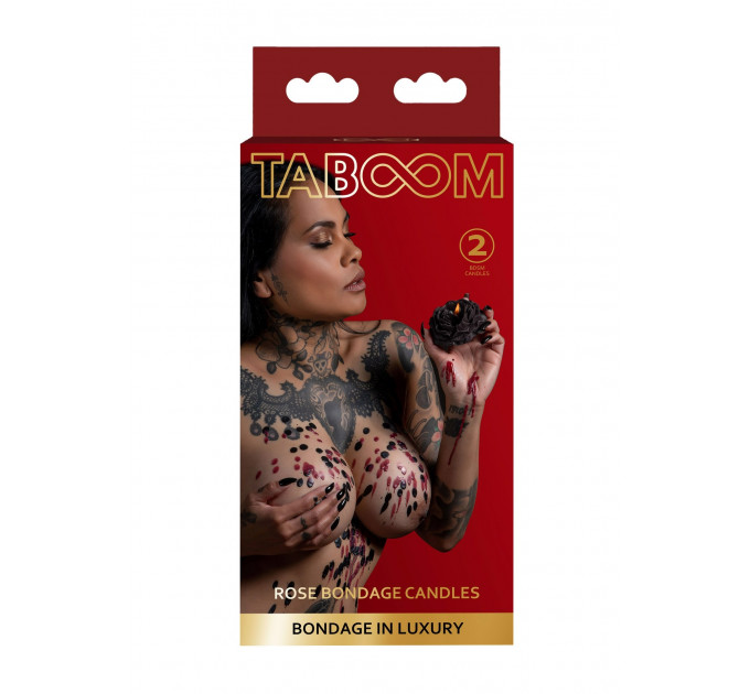 Свечи БДСМ низкотемпературные Taboom Rose Japanese Drip Candle, 2 шт