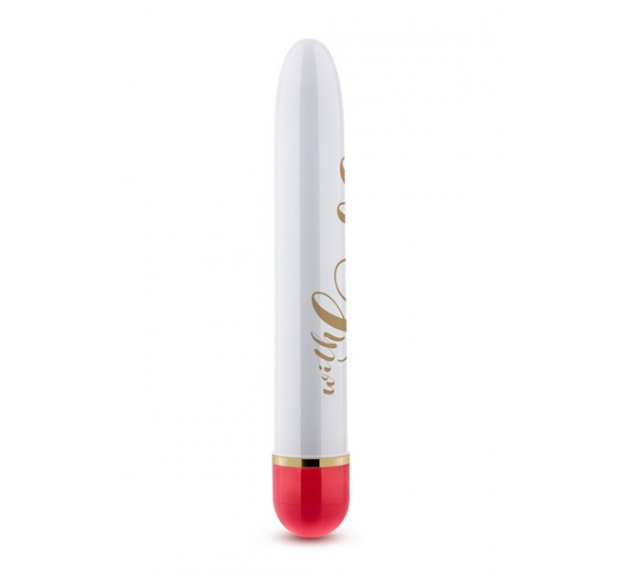 Вибратор Дамский пальчик Blush Love, бело-красный, 14.5 х 2.5 см
