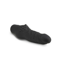 Вибратор-мини реалистичный Blush Silicone Willy’s с выступами для стимуляции клитора, черный