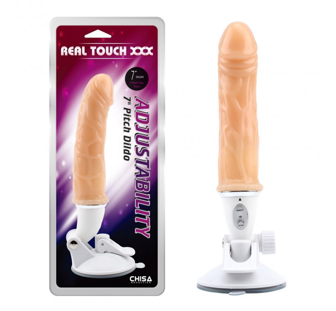 Вибратор реалистичный Chisa Real Touch XXX Adjustability на регулируемой присоске, бежевый