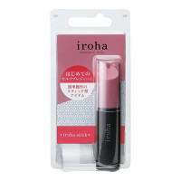 Віброкуля у вигляді помади Iroha Stick Tenga, медичний силікон, рожева з чорним
