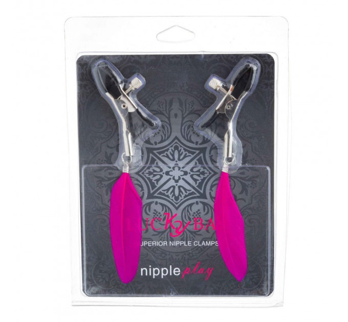 Зажимы на соски Перышки Lucky Bay Nipple Play, Rosy