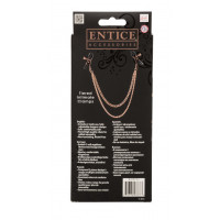 Затискачі для сосків з ланцюжком California Exotic Novelties, золотисті