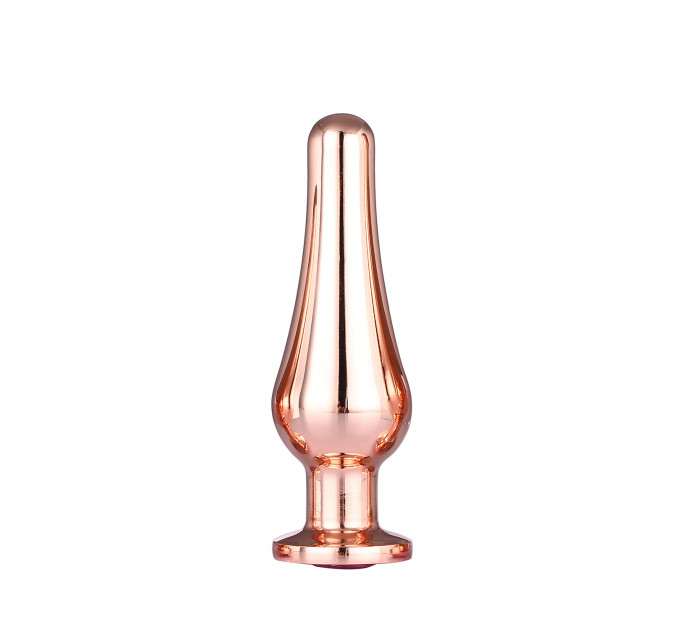 DT21827 Анальная пробка конической формы Dream Toys GLEAMING LOVE ROSE GOLD PLEASURE PLUG M